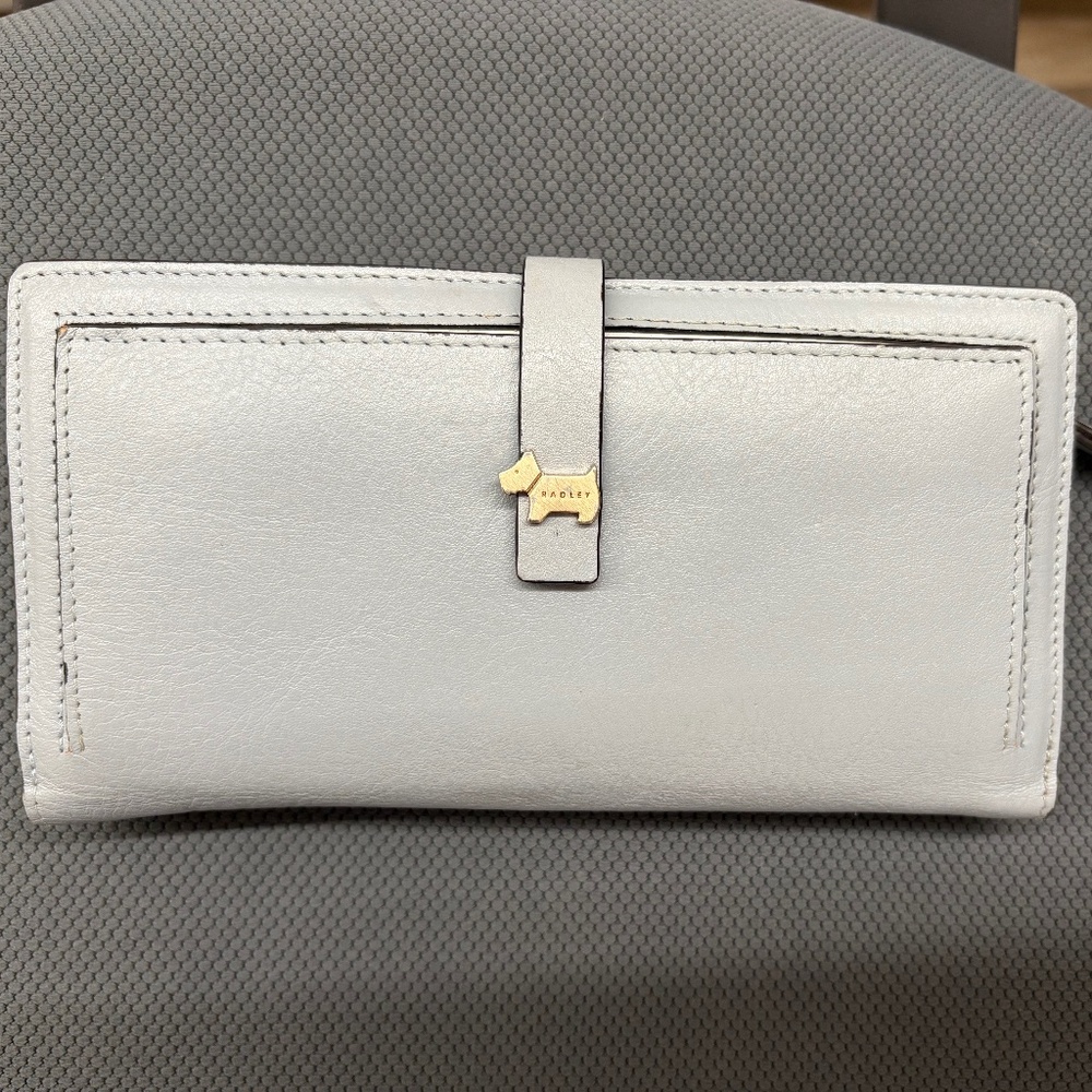 Radley London Newick Road Large Bifold Leather Wallet, Heather Blue